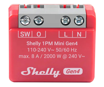 Czujnik inteligentny Shelly Sterownik  1PM Mini Gen4 Zigbee/Matter